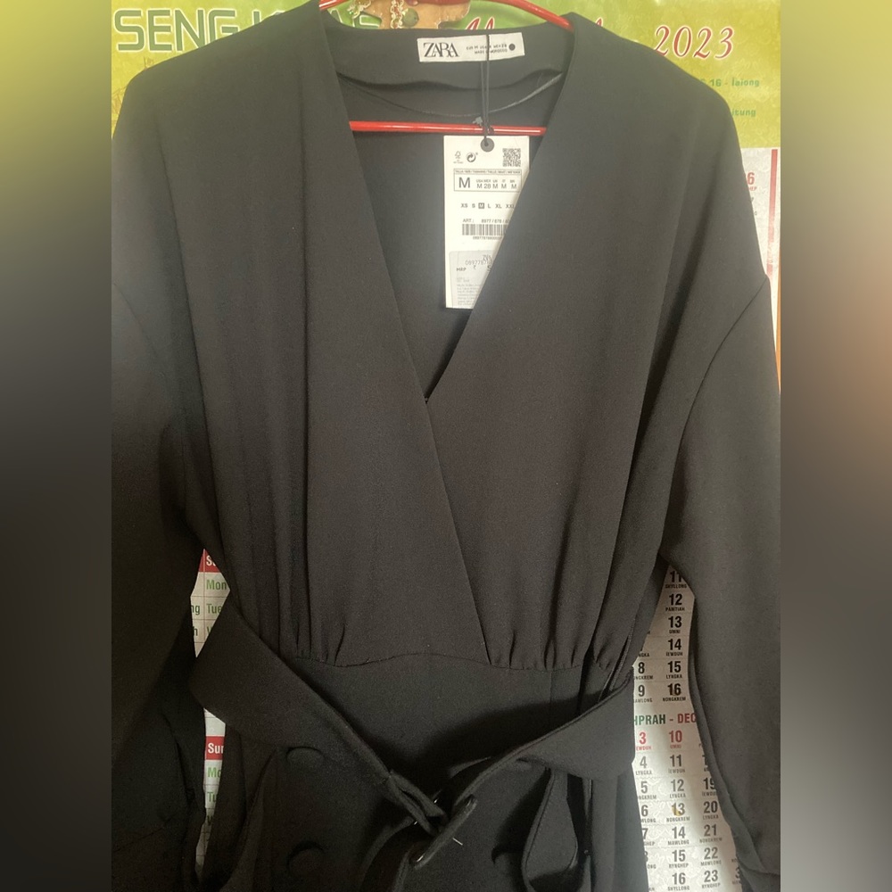 Zara belted dress NWT - Picture 8 of 9